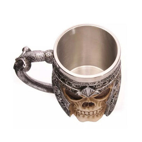 Gothic Skull Warrior Tankard