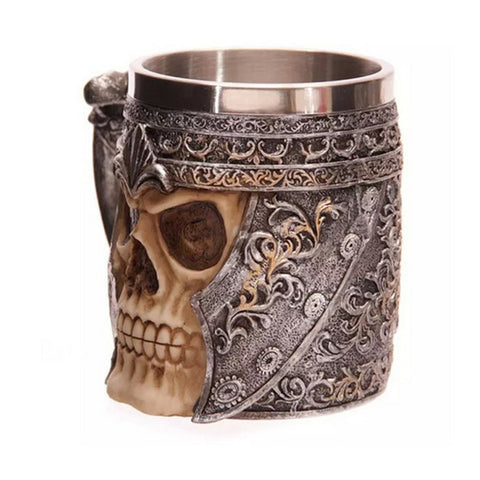 Gothic Skull Warrior Tankard