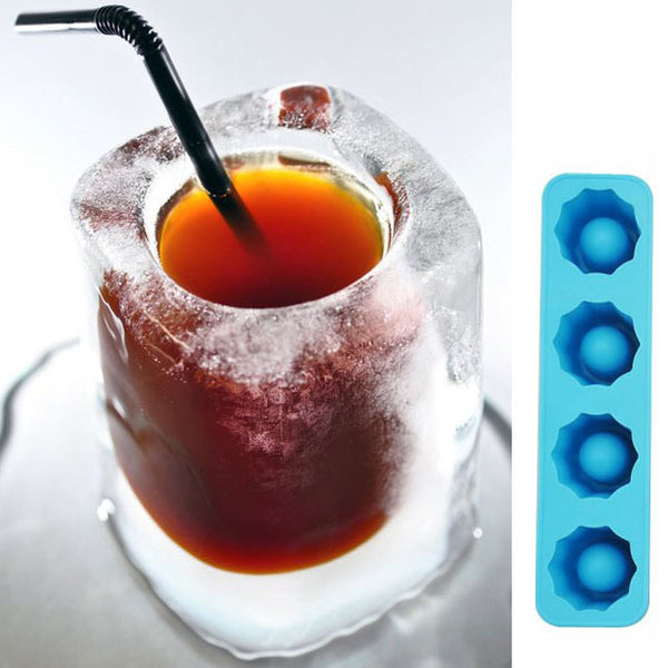 Vibrant Ice Cube Shot Glass Molder