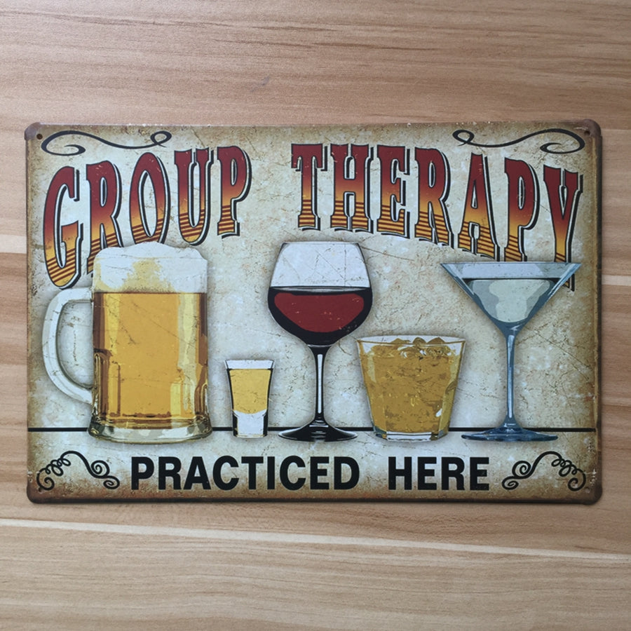 Retro Metal Plates Home Decor
