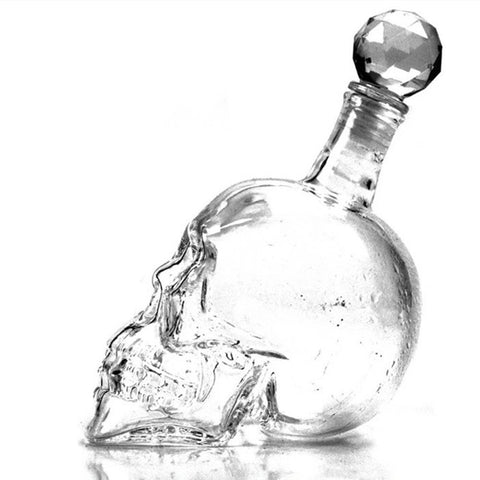 Creative Skull Head Bottle With Shot Glass